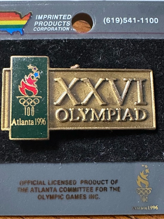 Imprinted Products Corporation Other - Atlanta 1996 XXVI Olympiad Commemorative Pin - Gold & Green